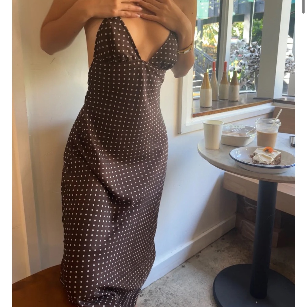 Michelangelo Polka Dot Midi Dress